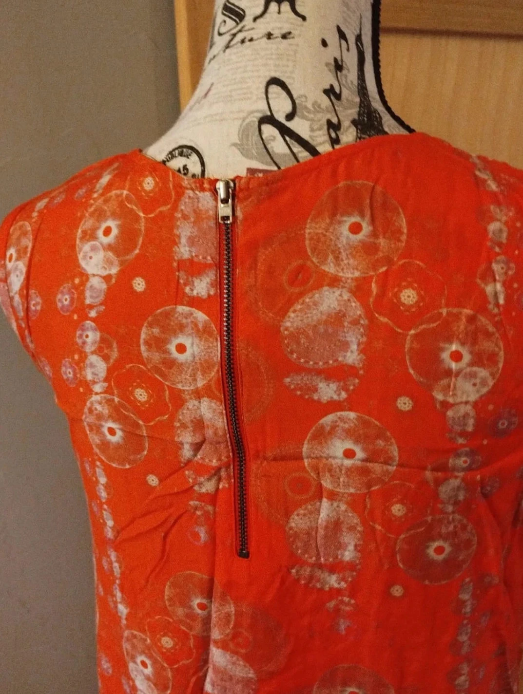 Vestido laranja com padrões, One step T38/40 – photo 8